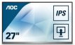 104751 104751 AOC I2790PQU Zwart 27Inch FHD IPS DP HDMI Speakers
