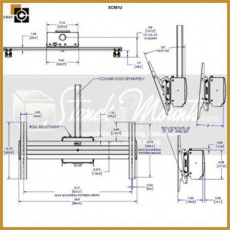 107003 107003 Chief RLT2 Kantelbare Muurbeugel – 32 t/m 72 inch, tot 57 kg