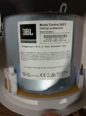 112099 112099 JBL Control 26CT Inbouw Plafondluidspreker – 6,5” – 70V/100V – Wit