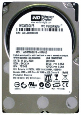 121087 121087 Western Digital VelociRaptor WD3000BFLS 300GB HDD 2.5" SATA