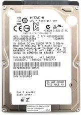 121126 121126 Hitachi Travelstar HTS250S9A364 250GB HDD 2.5" SATA