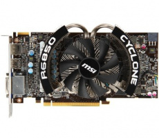 121187 121187 MSI Radeon HD 6850 R6850 Cyclone 1GD5 Power Edition/OC 1GB Videokaart PCIe