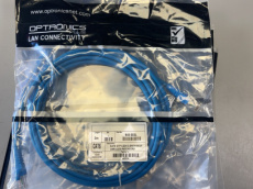 107052 107052 Optronics Plus CAT6 U/UTP LSZH Patchkabel – 3 Meter – Blauw – Set van 10